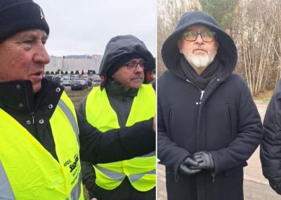 Akimirkos iš protesto akcijos prie 